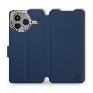Phone Case Xiaomi POCO F7 Pro 5G - Design Navy with Platinum