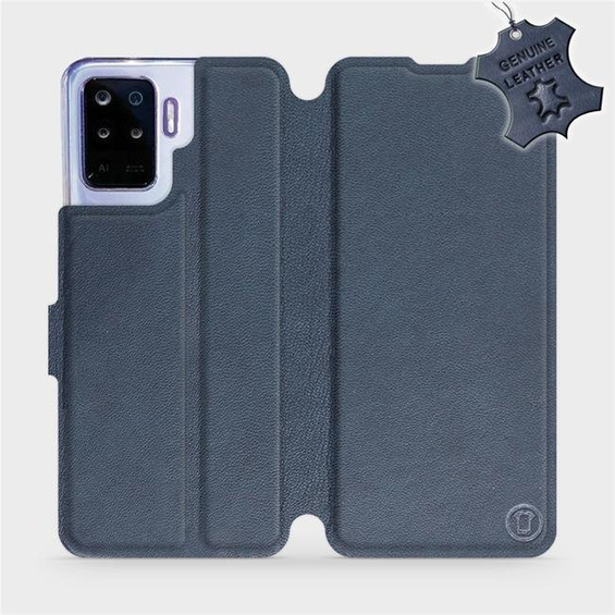 Phone Case OPPO Reno 5 Lite - Design Blue Leather