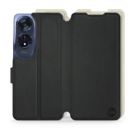 Hülle für OPPO A60 - Farbe Schwarz mit Platin