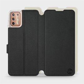 Hülle für Motorola Moto G9 Plus - Farbe Schwarz mit Platin