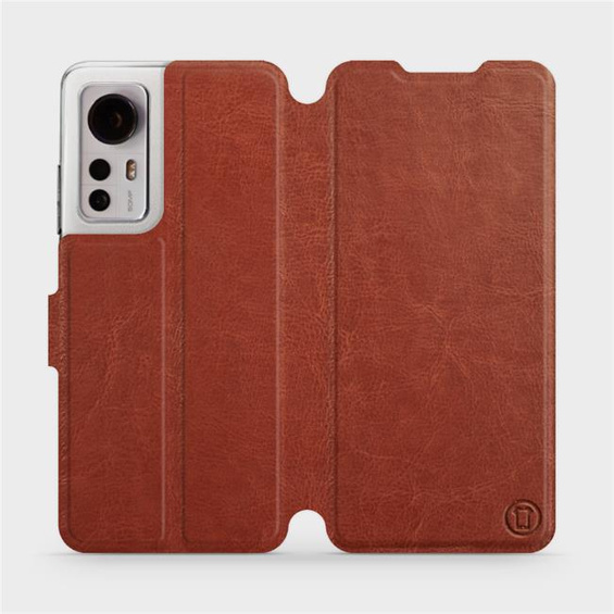 Phone Case Xiaomi 12 - Design Brown&Orange