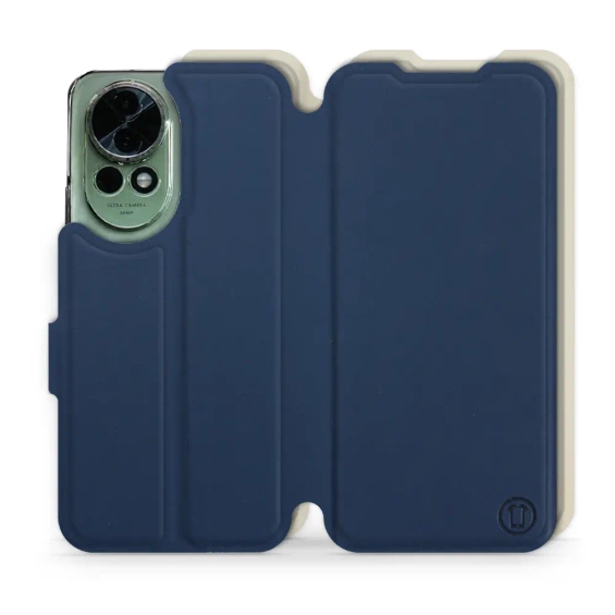 Etui Soft Touch do Huawei Nova 13 - wzór Głęboki granat z platyną