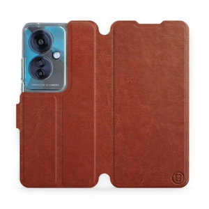 Etui do OPPO Reno 11F - wzór Brown&Orange