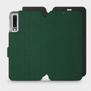 Phone Case Samsung Galaxy A7 2018 - Design Green with Black