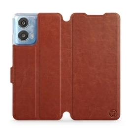Phone Case Motorola Moto G24 Power - Design Brown&Orange