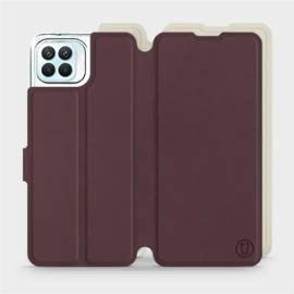 Phone Case OPPO Reno 4 Lite - Design Burgundy with Platinum