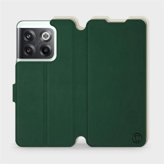 Hülle für OnePlus 10T - Farbe Grün mit Platin