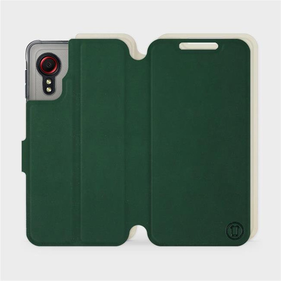 Phone Case Samsung Galaxy Xcover 5 - Design Green with Platinum