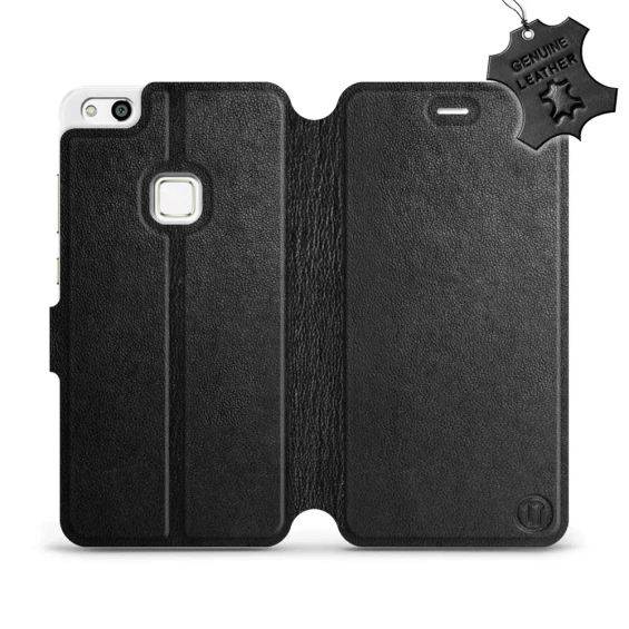 Hülle für Huawei P10 Lite - Farbe Black Leather