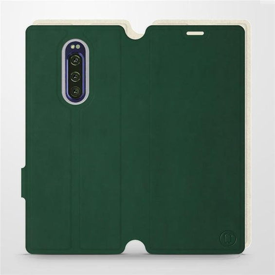 Phone Case Sony Xperia 1 - Design Green with Platinum