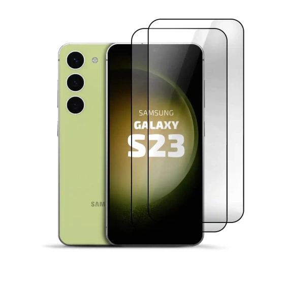 2er Set Panzerglas Clear für Samsung Galaxy S23