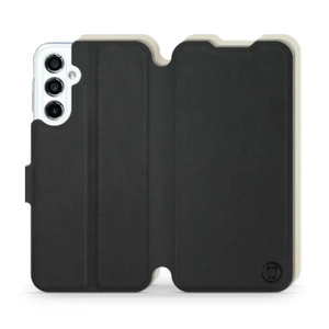 Phone Case Samsung Galaxy M34 5G - Design Black with Platinum