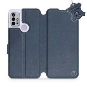 Phone Case Motorola Moto G10 - Design Blue Leather