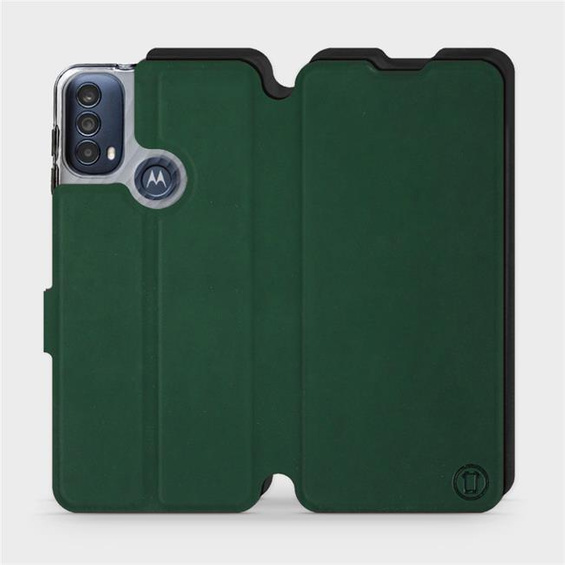 Hülle für Motorola Moto E30 - Farbe Grün mit Schwarz
