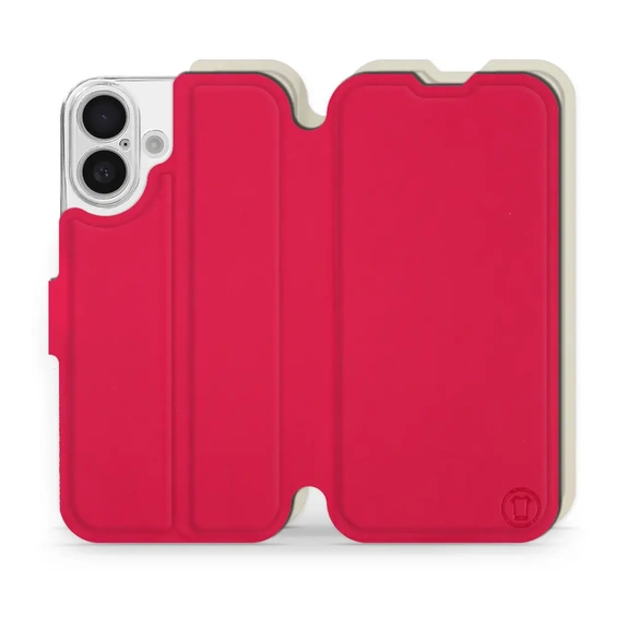 Phone Case Apple iPhone 16 - Design Red with Platinum