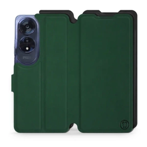 Etui Soft Touch do OPPO A60 - wzór Miejska zieleń z czernią