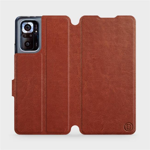 Phone Case Xiaomi Redmi Note 10 pro - Design Brown&Orange