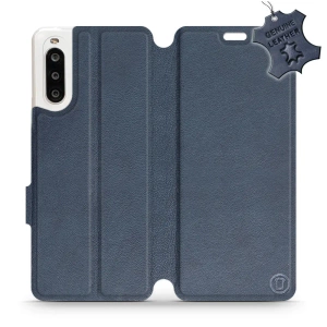 Phone Case Sony Xperia 10 II - Design Blue Leather