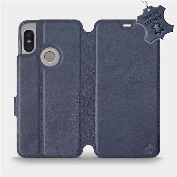 Phone Case Xiaomi Redmi Note 5 - Design Blue Leather