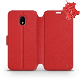 Phone Case Samsung Galaxy J3 2017 - Design Red Leather