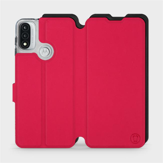Phone Case Motorola Moto E20 - Design Red with Black