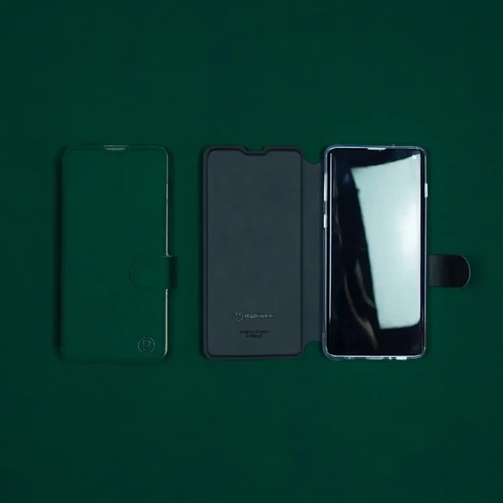 Etui Soft Touch do OPPO A58 - wzór Miejska zieleń z czernią