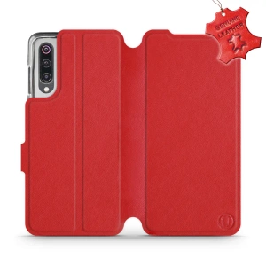 Phone Case Xiaomi Mi 9 - Design Red Leather
