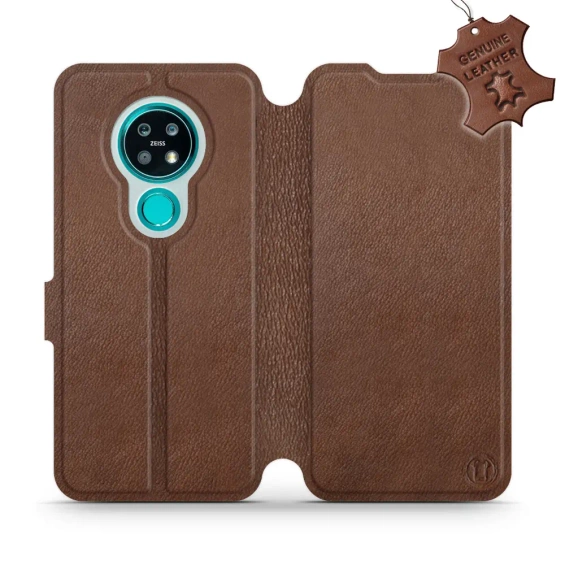 Phone Case Nokia 7.2 - Design Brown Leather