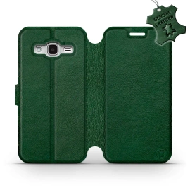 Phone Case Samsung Galaxy J3 2016 - Design Green Leather
