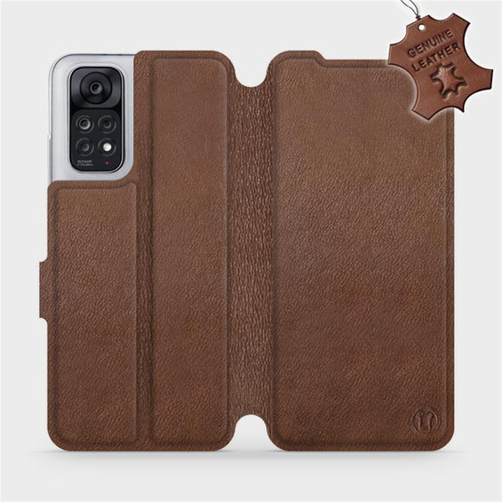 Phone Case Xiaomi Redmi Note 11S - Design Brown Leather