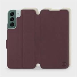 Phone Case Samsung Galaxy S22 Plus - Design Burgundy with Platinum