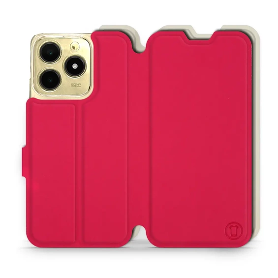 Hülle für Realme C61 - Farbe Rot mit Platin