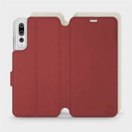 Phone Case Huawei P20 Pro - Design Dark Red with Platinum