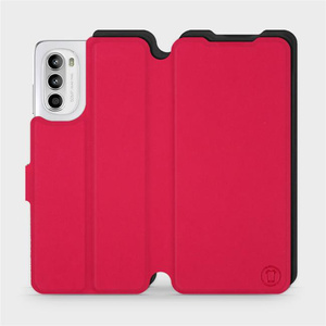 Phone Case Motorola Moto G52 - Design Red with Black