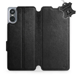 Phone Case Sony Xperia 10 VI - Design Black Leather