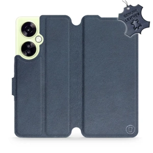Etui ze skóry naturalnej do OnePlus Nord CE 3 Lite 5G - wzór Blue Leather