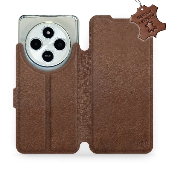 Phone Case Xiaomi Redmi 14C - Design Brown Leather