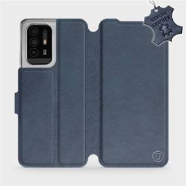 Phone Case OPPO Reno 5 Z - Design Blue Leather