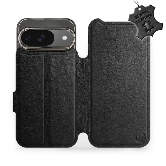 Phone Case Google Pixel 9 - Design Black Leather