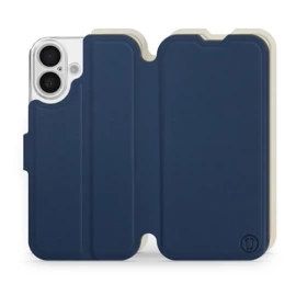 Phone Case Apple iPhone 16 - Design Navy with Platinum
