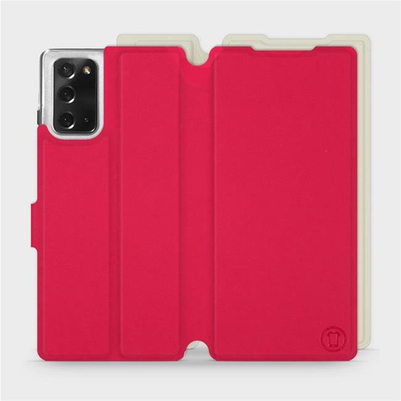 Phone Case Samsung Galaxy Note 20 - Design Red with Platinum