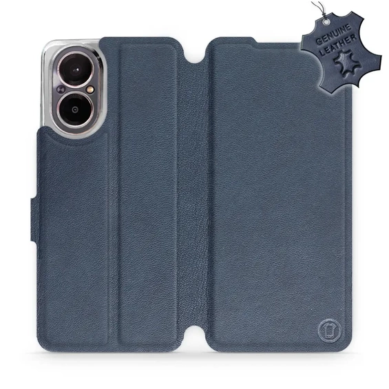 Phone Case Realme C67 4G - Design Blue Leather