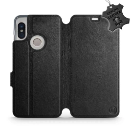 Phone Case Xiaomi Redmi Note 5 - Design Black Leather
