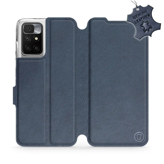 Phone Case Xiaomi Redmi 10 - Design Blue Leather