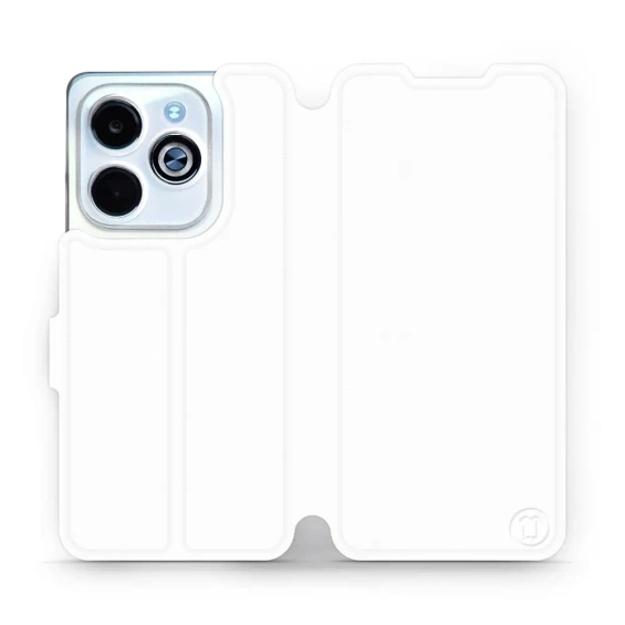 Phone Case Infinix HOT 40i - Design White&Orange