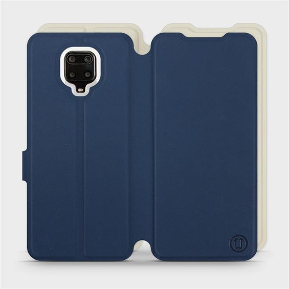 Phone Case Xiaomi Redmi Note 9 Pro - Design Navy with Platinum