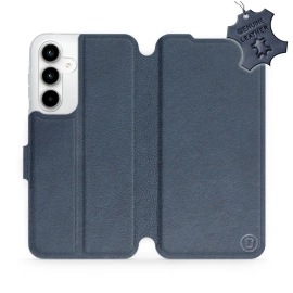 Phone Case Samsung Galaxy A35 5G - Design Blue Leather