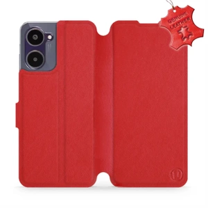 Hülle für Realme 10 - Farbe Red Leather