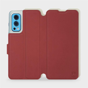 Phone Case OnePlus Nord 2 5G - Design Dark Red with Platinum
