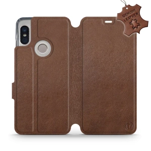 Phone Case Xiaomi Redmi Note 5 - Design Brown Leather